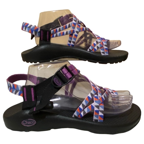 Chaco Purple Multicolor Outdoor Strappy Sandals - Picture 5 of 10